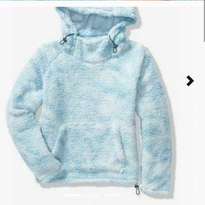 Victoria secret PINK blue Sherpa hoodie RARE